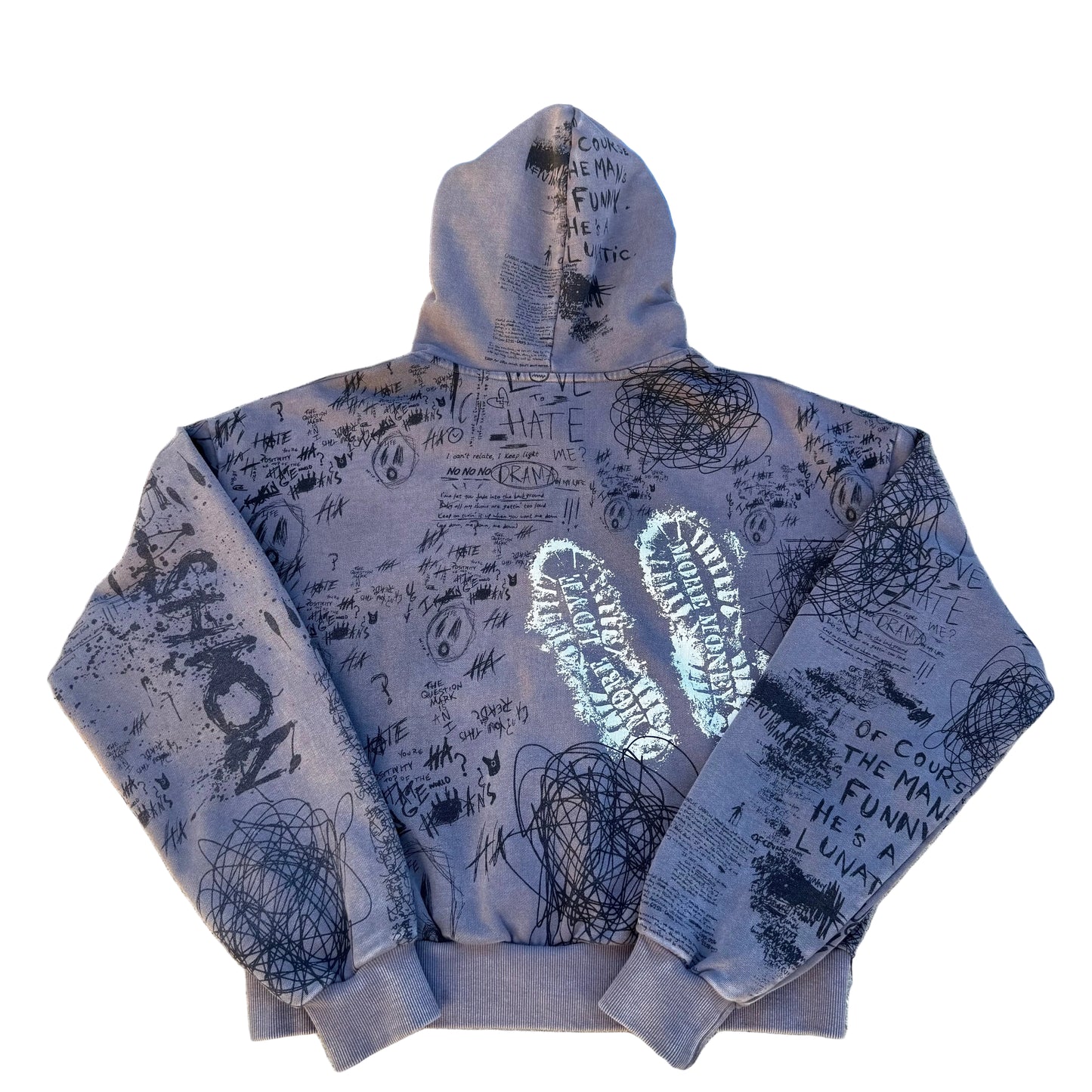 “DISORTED THOUGHTS” ZIP-UP